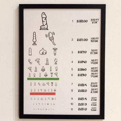 Creative Eye Chart Wall Print
