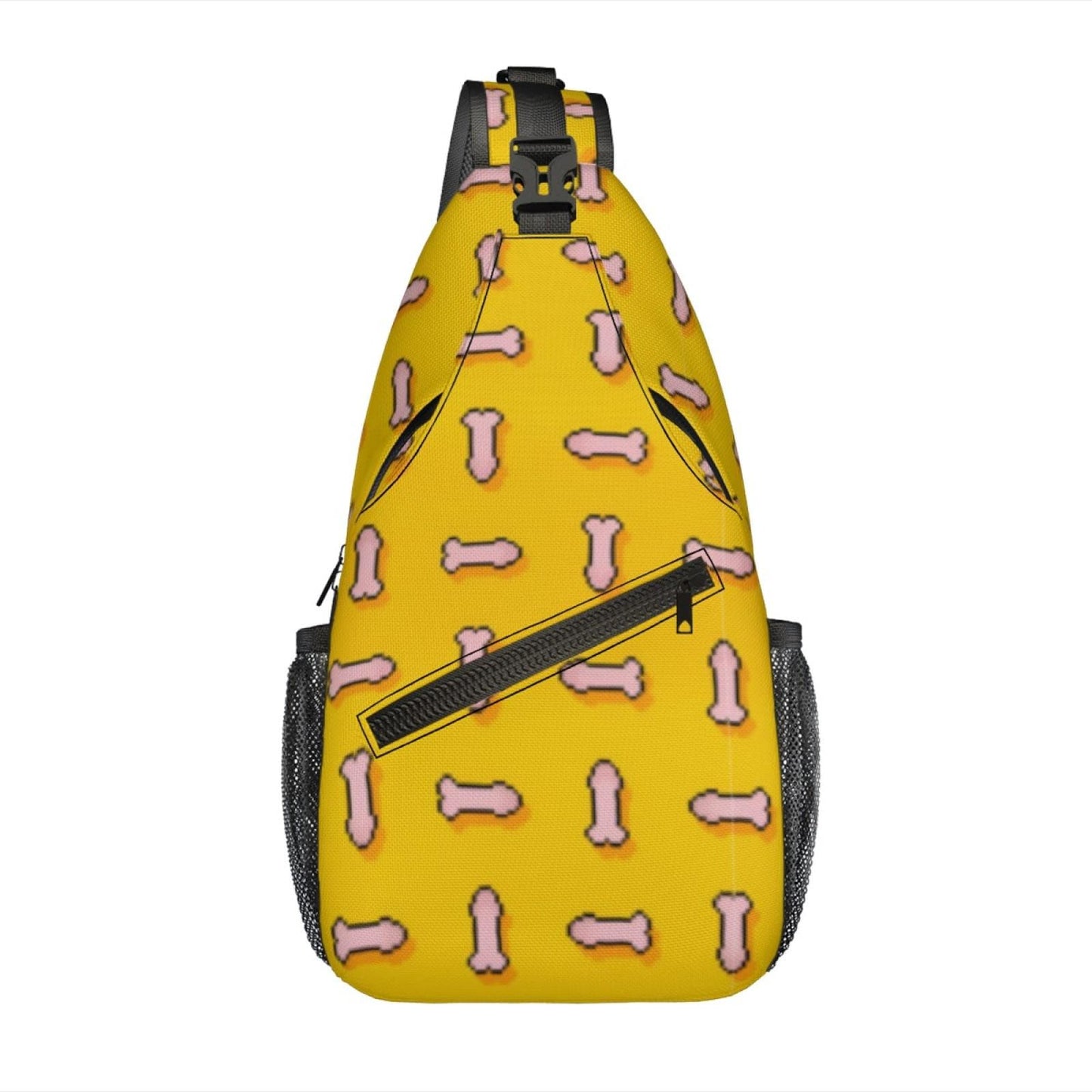 Pixel Penis Sling Bag – Funny Adult Humor Crossbody Bag