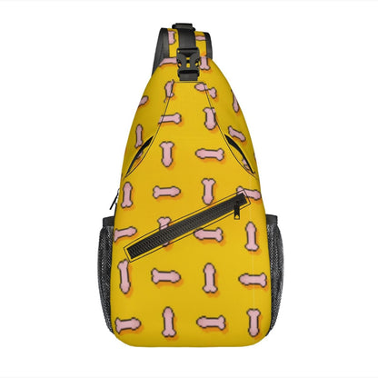 Pixel Penis Sling Bag – Funny Adult Humor Crossbody Bag