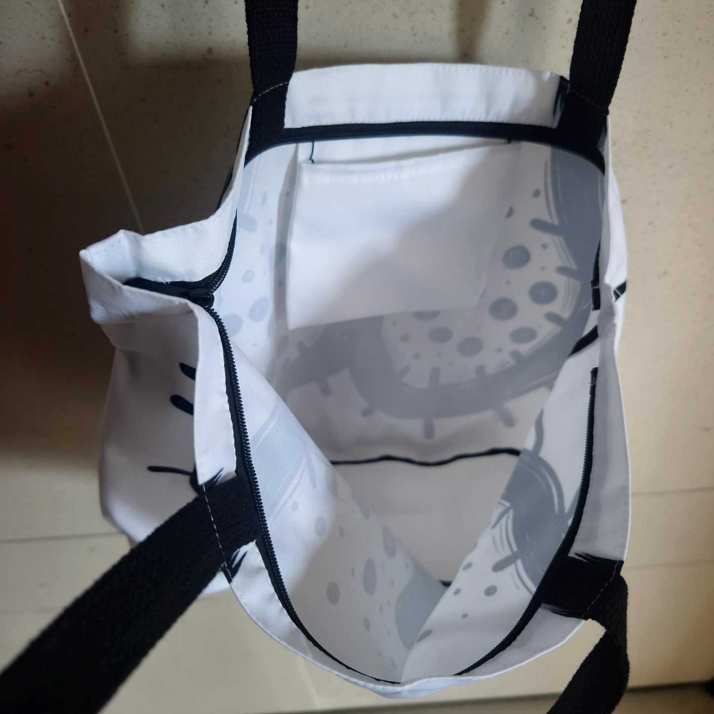 Penis Print Canvas Tote Bag