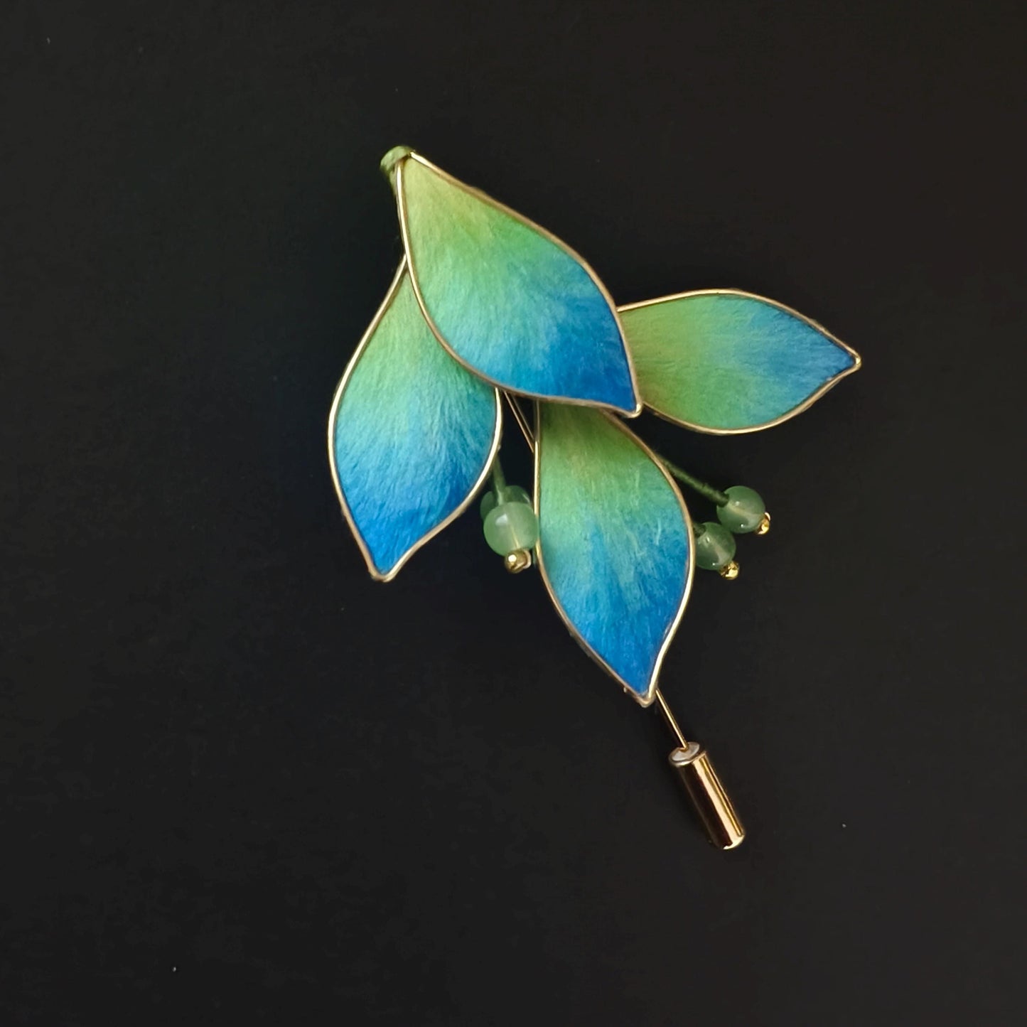 Classic Handmade Silk Flower Brooch