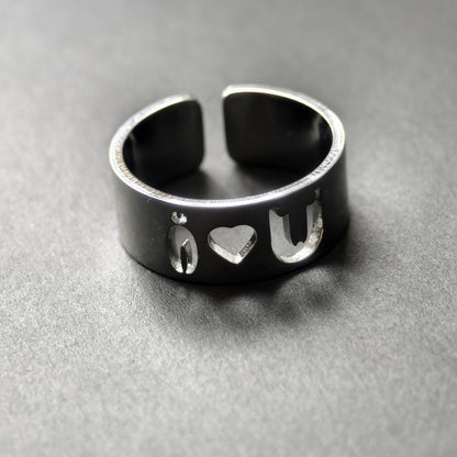 I Love You Symbol Ring