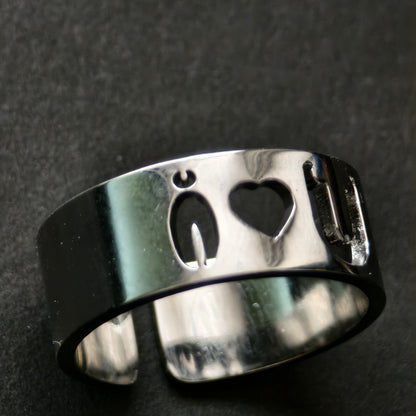 I Love You Symbol Ring