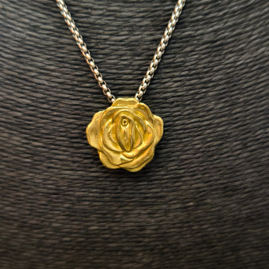 Secret Rose Pendant Necklace