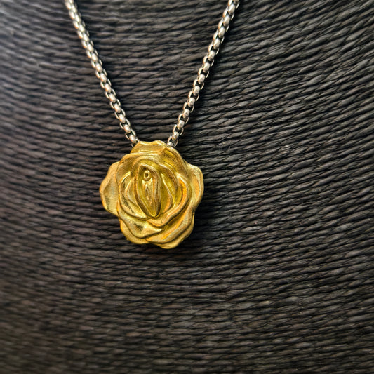 Secret Rose Pendant Necklace