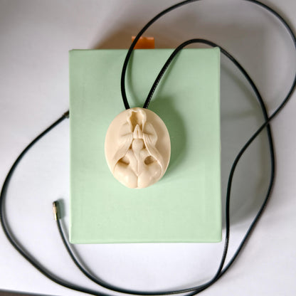 Antler Nude Pendant Necklace