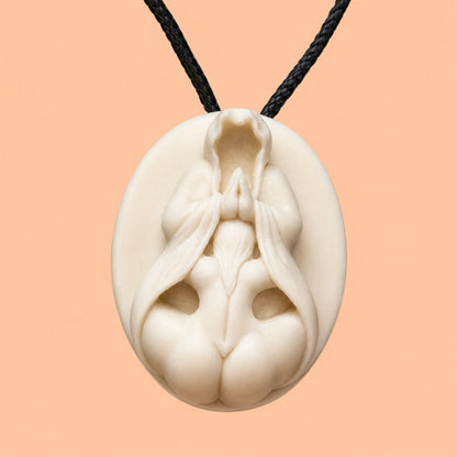 Antler Nude Pendant Necklace