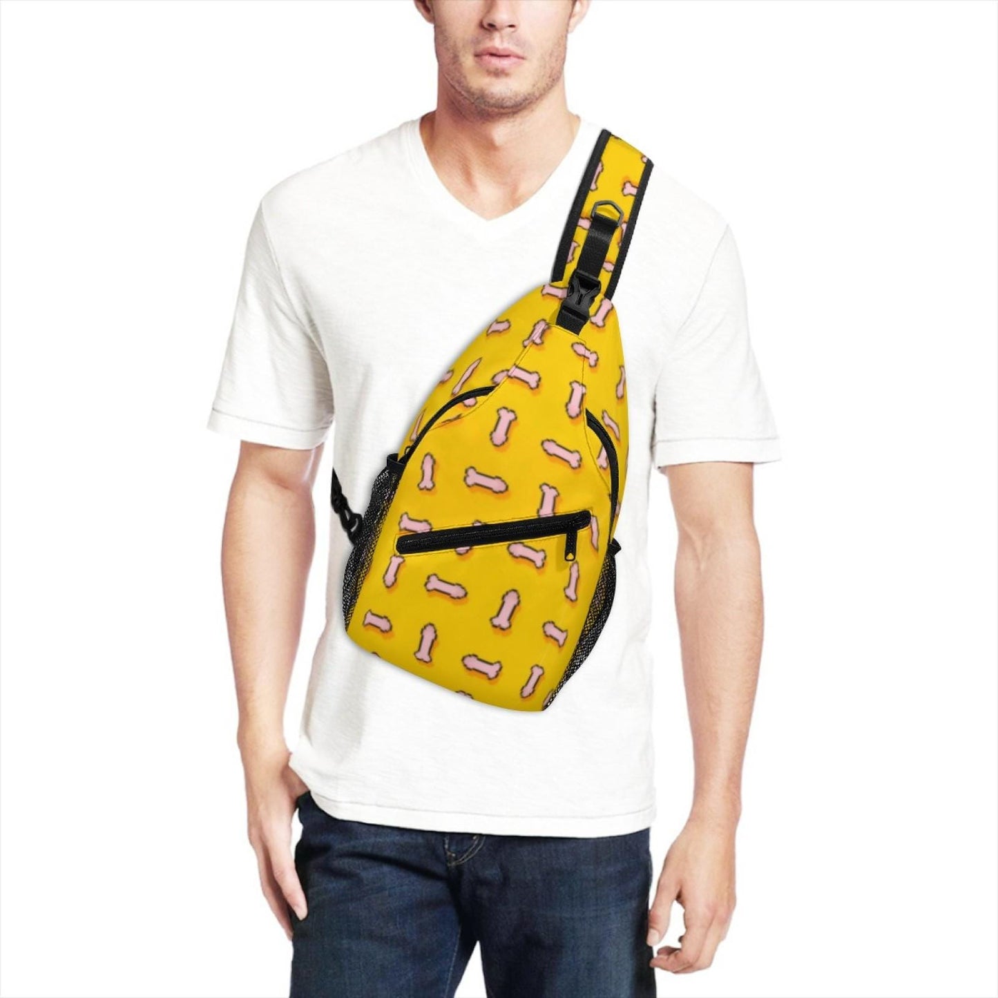 Pixel Penis Sling Bag – Funny Adult Humor Crossbody Bag