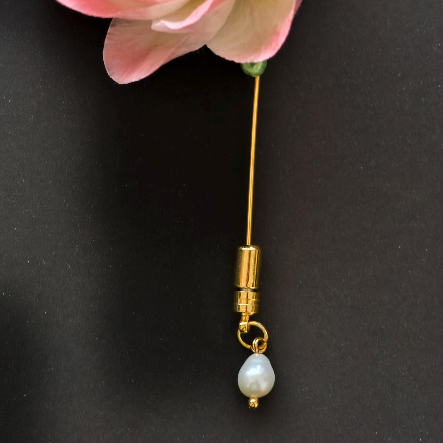 Silk Flower Brooch for Women Handmade Vintage Floral Brooch Pin