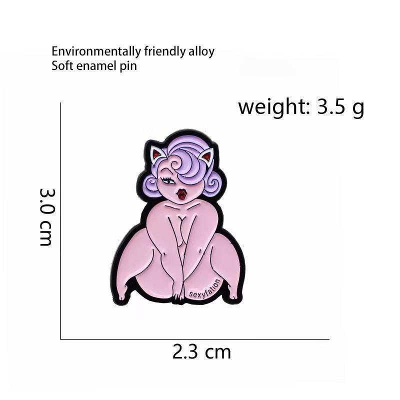 Sexy Lady Pin Brooch – Badge Patch
