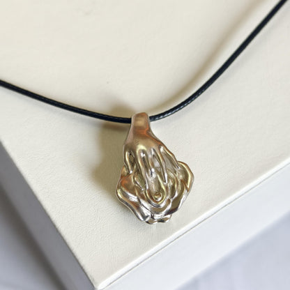 Silver Nude Erotic Necklace