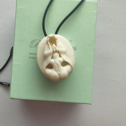 Antler Nude Pendant Necklace