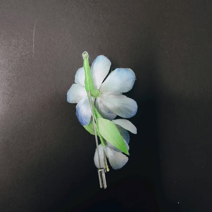 Silk Flower Vintage Brooch