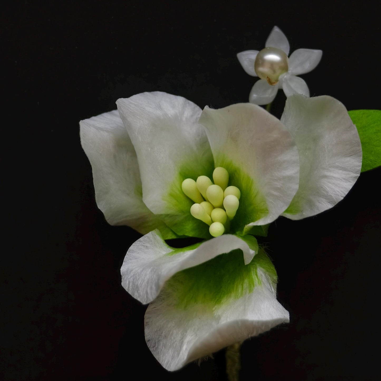 Flower Brooch Pin Handmade Silk Vintage Style Brooch for Women