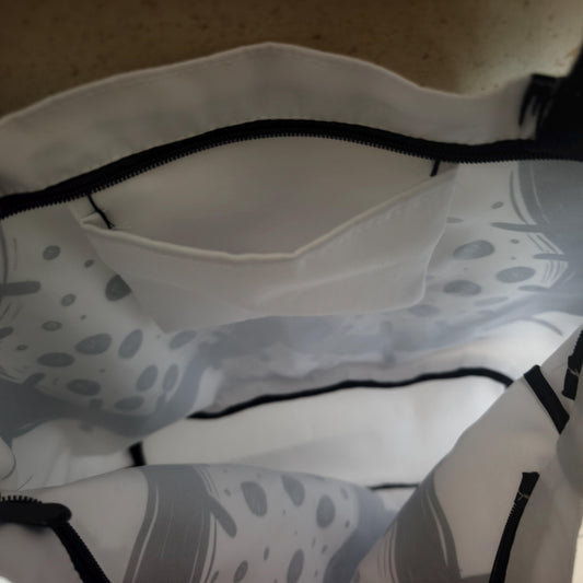Penis Print Canvas Tote Bag