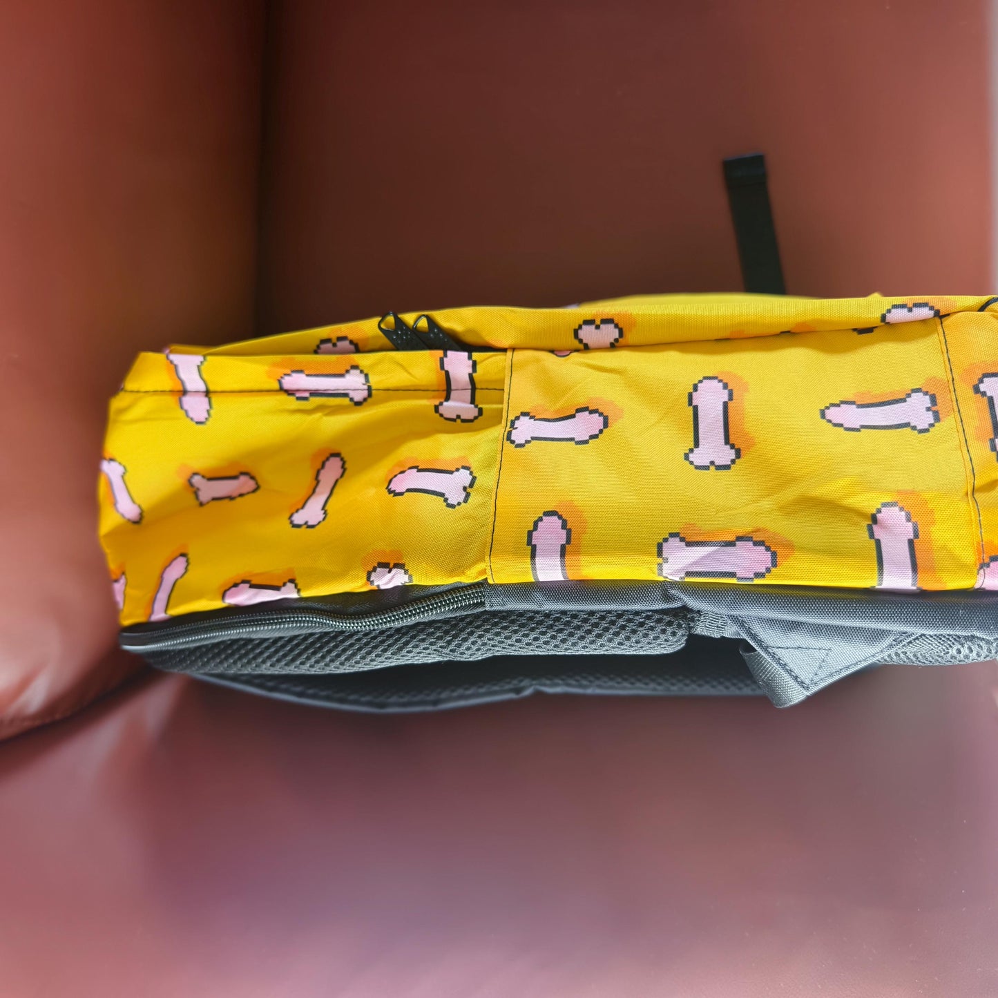 Pixel Cartoon Penis Backpack