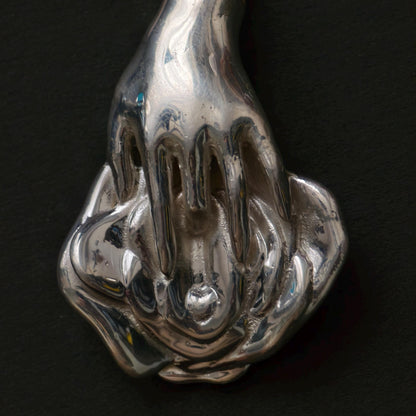 Handmade Silver Nude Art Brooch
