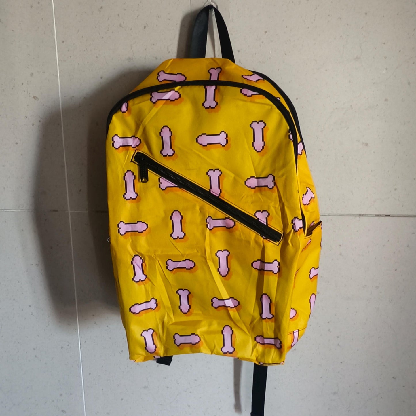 Pixel Cartoon Penis Backpack