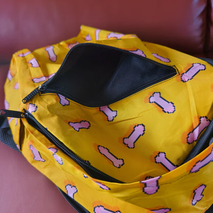 Pixel Cartoon Penis Backpack