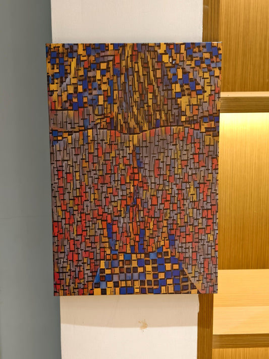 Abstract Woman Oxford Fabric Wall Art