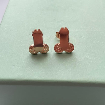Titanium Steel Penis Earrings