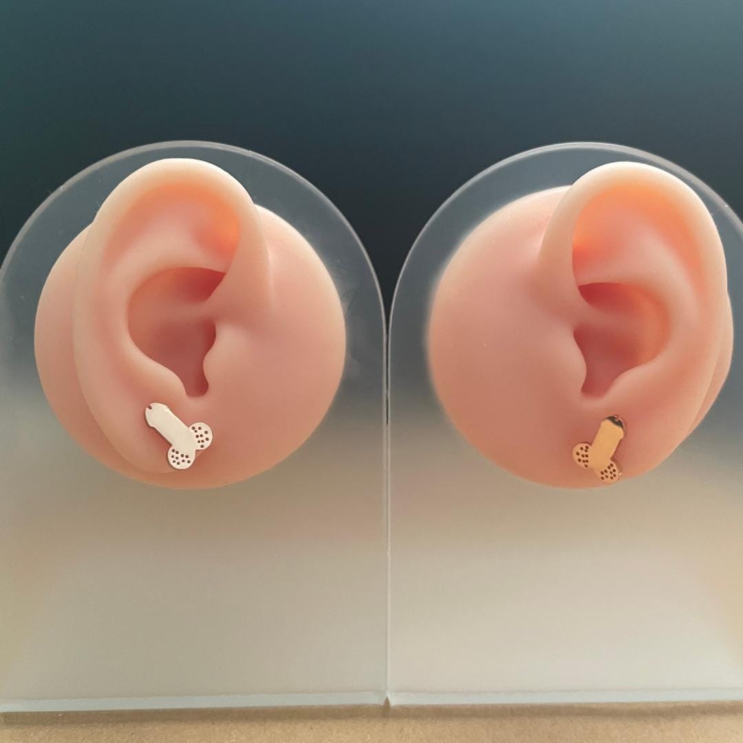 Titanium Steel Penis Earrings