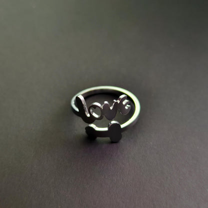 Titanium Steel Love Penis Open Ring