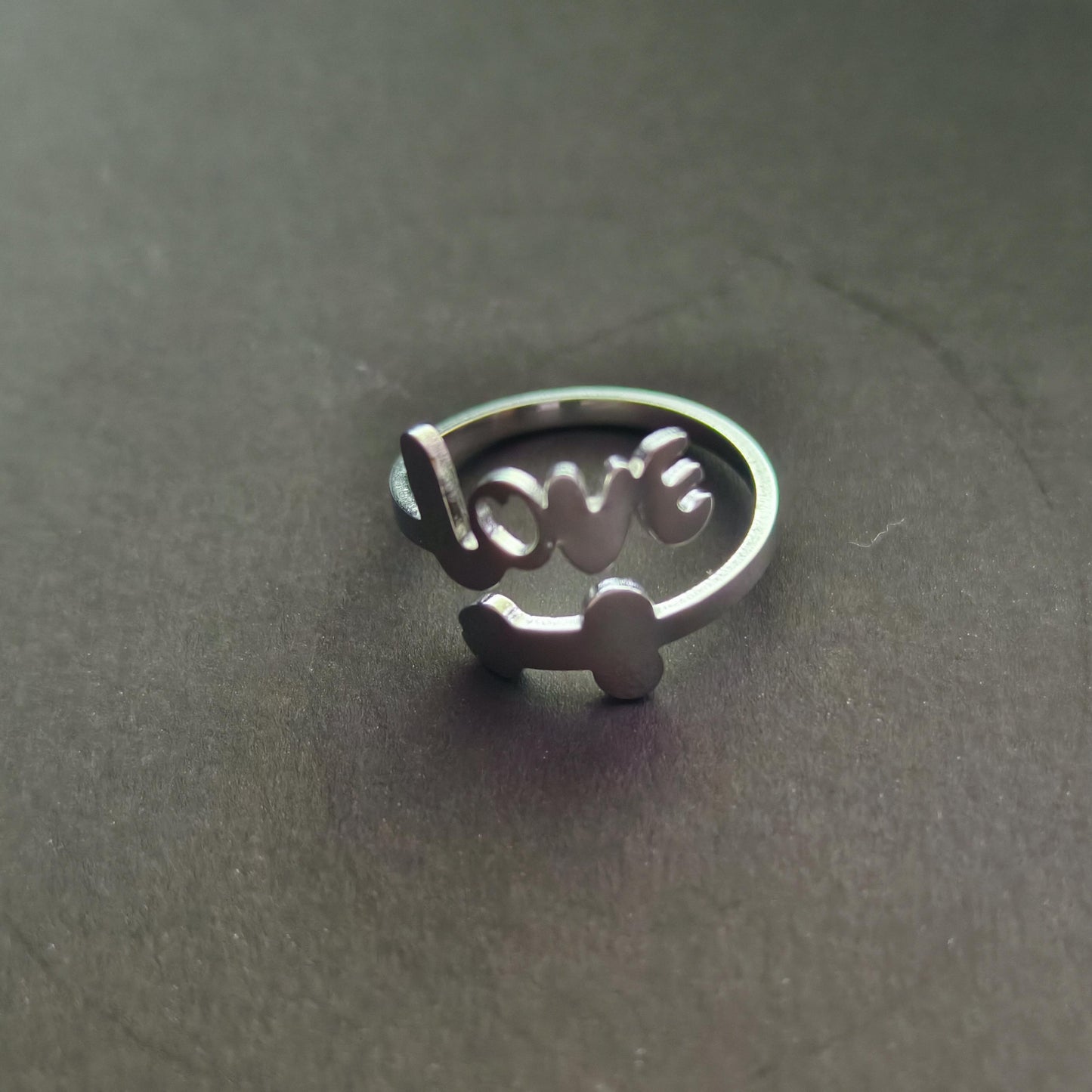 Titanium Steel Love Penis Open Ring