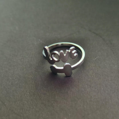 Titanium Steel Love Penis Open Ring
