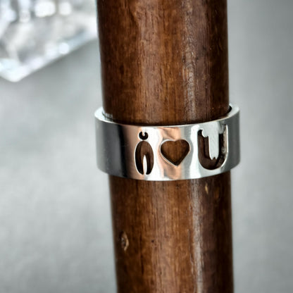I Love You Symbol Ring